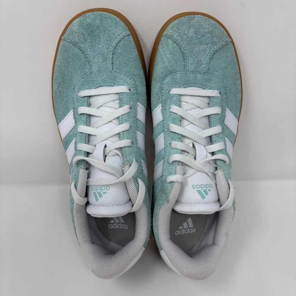 Adidas VL Court 3.0 Men's Size 4 Women's 5 Mint Green Shoes Sneakers